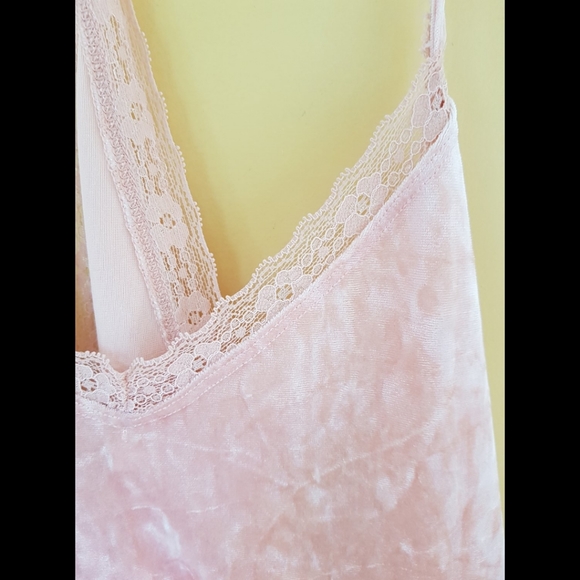 LALA Sleepwear Pink Crushed Velvet Nightgown - Picture 5 of 13